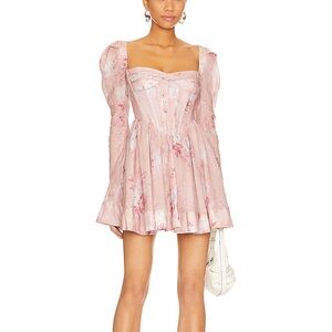 Bardot Pink Floral Mini Dress